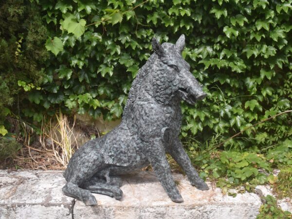 A bronze porcellino statue after the original by pietro tacca,