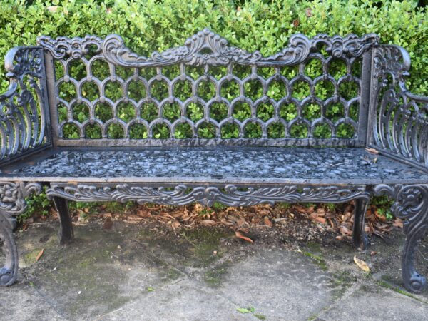 A Washington style cast iron Coalbrookdale bench