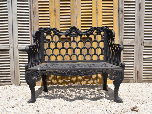 A Washington style cast iron bench