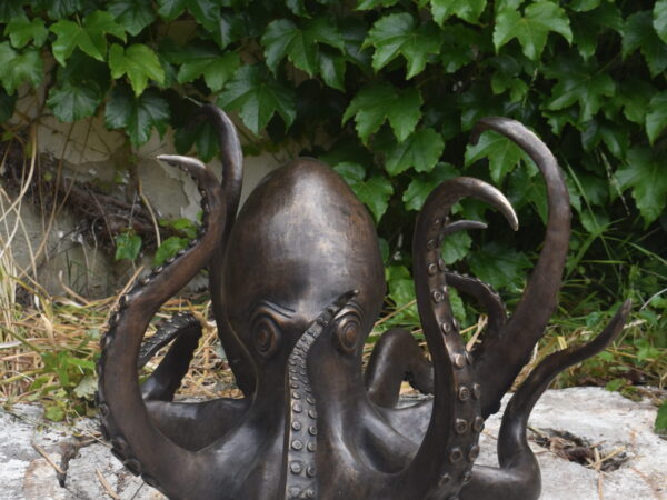 a bronze octopus