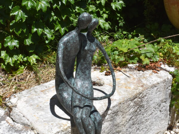 a modern bronze sculpture 