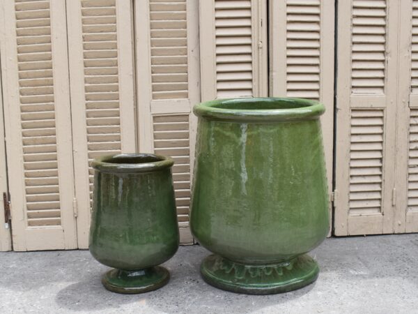 Glazed Olive Green Eco Urn