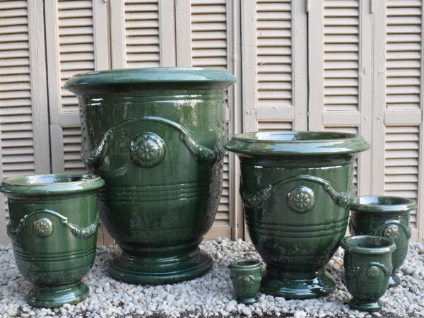 Premium Glaze Anduze Crackle Moss Green