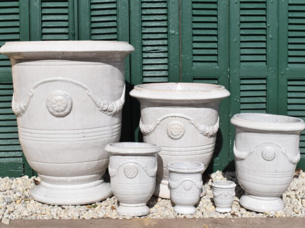 Premium Glaze Anduze Crackled Frost White